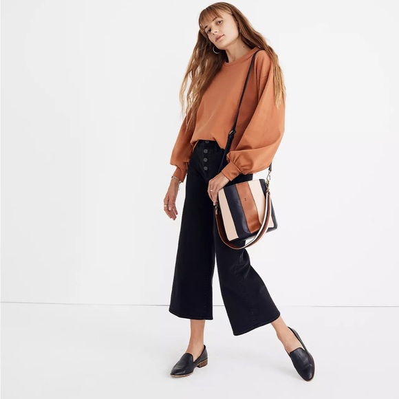 Madewell Chord Bubble Sleeve Cotton Top Size XXS - Picture 2 of 9